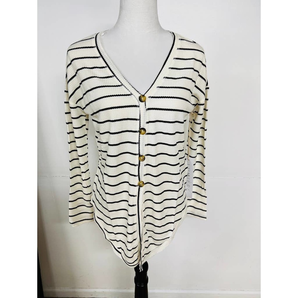 Urban Outfitters Lumiere Black and Cream Sweater